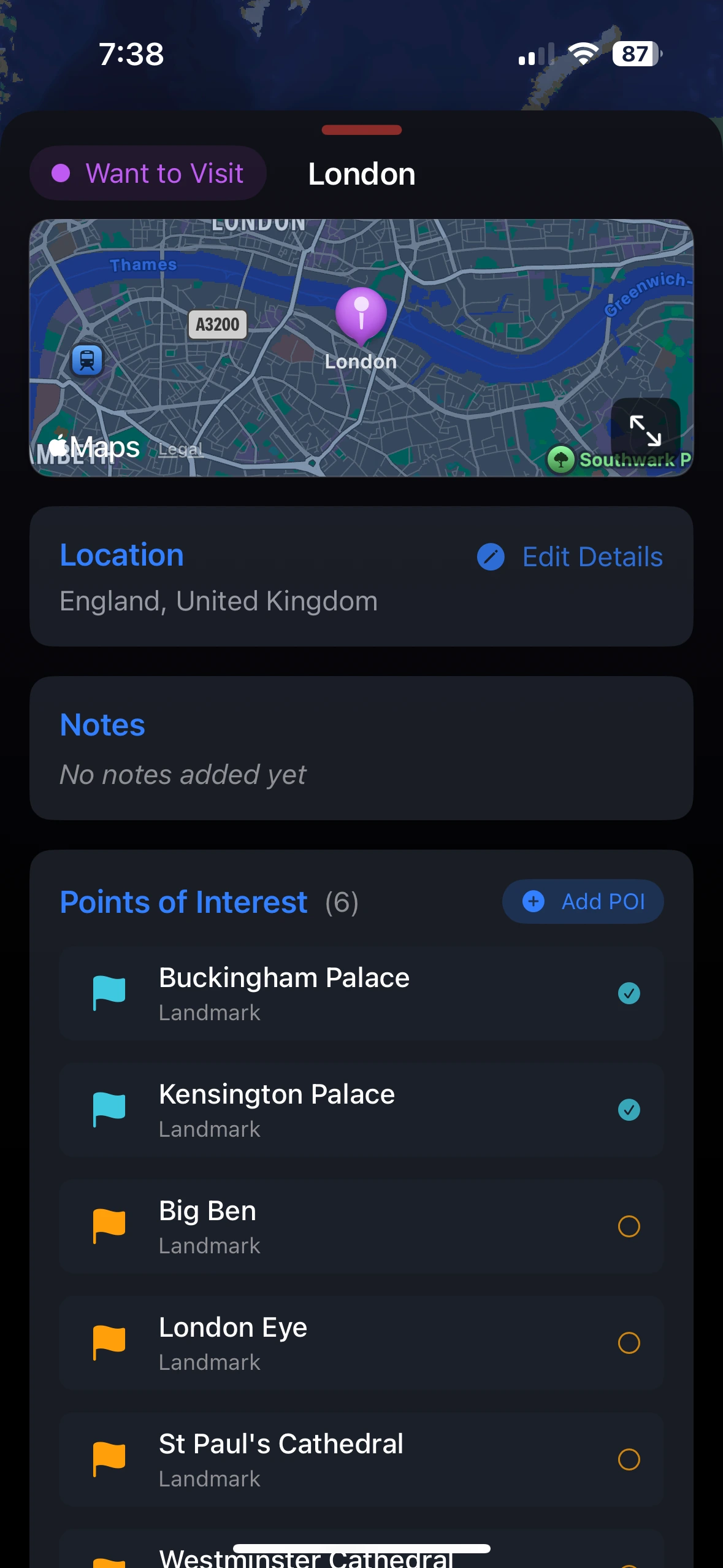 Points of Interest